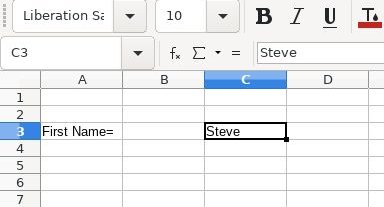 Calc screen with entries.