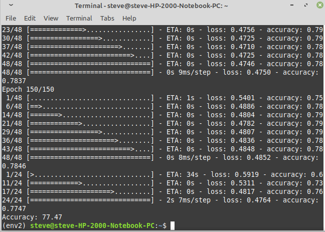 Neural program output.