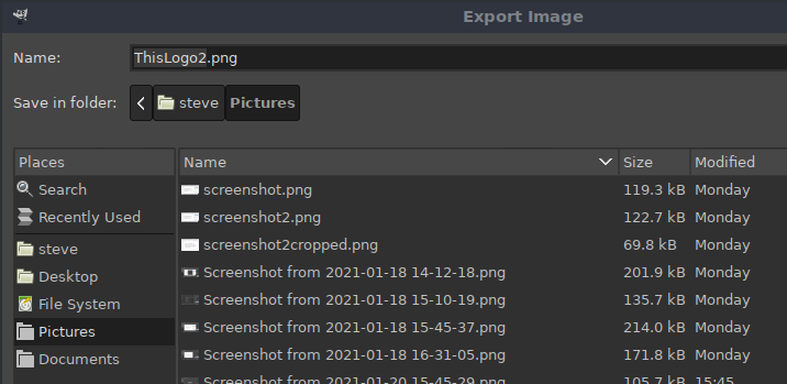 Move a layer in GIMP