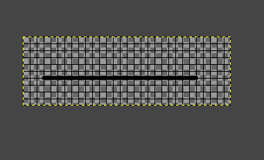 Creating a line with paintbrush tool in GIMP