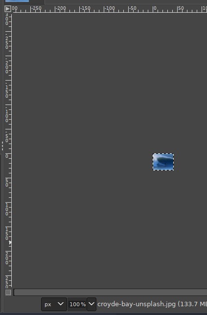 Size to 100% in GIMP