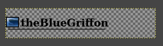 Underline using GIMP