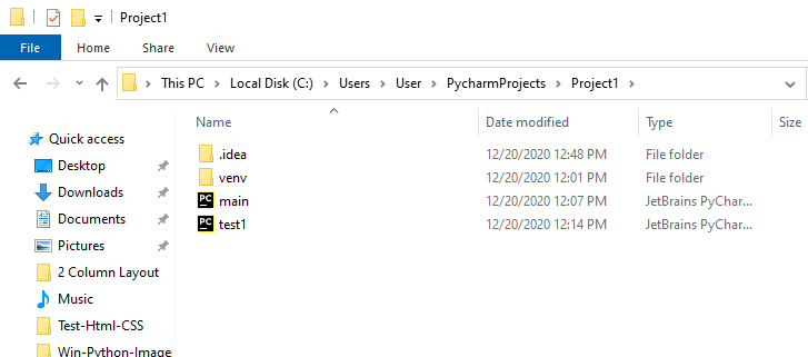 PyCharm backup files.